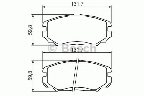 Тормозные колодки BOSCH 0 986 494 374