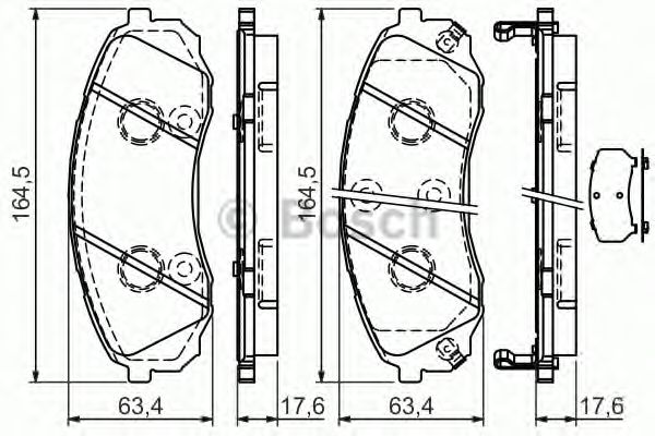 Тормозные колодки BOSCH 0 986 494 377