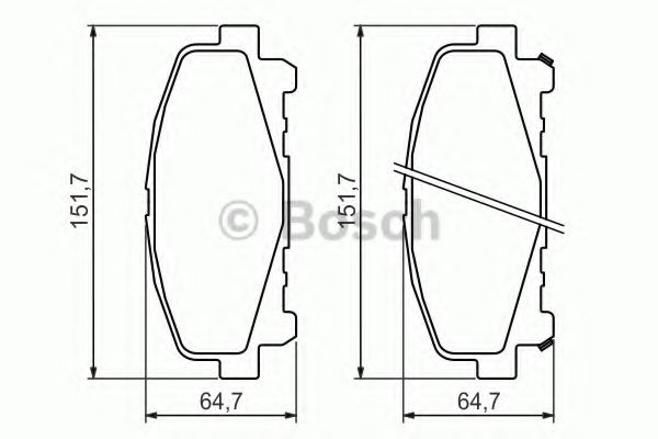 Тормозные колодки BOSCH 0 986 494 382