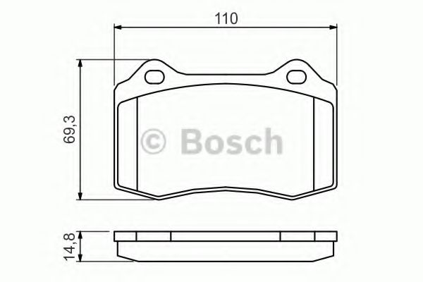 Тормозные колодки BOSCH 0 986 494 393