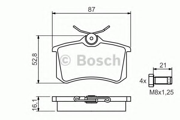 Тормозные колодки BOSCH 0 986 494 399