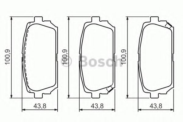 Тормозные колодки BOSCH 0 986 494 400