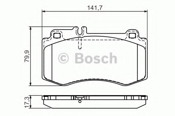 Тормозные колодки BOSCH 0 986 494 405