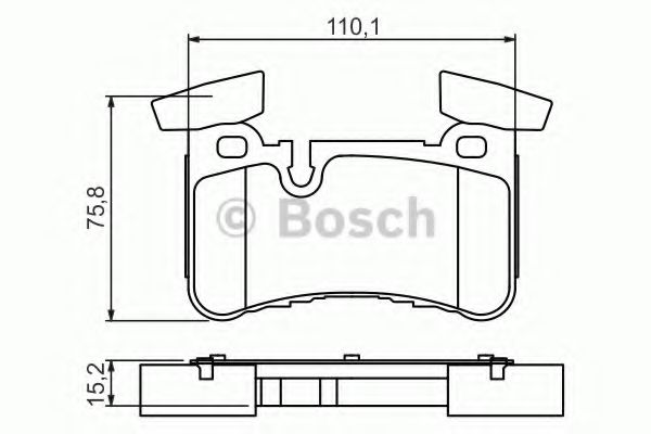 Тормозные колодки BOSCH 0 986 494 411