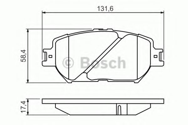 Тормозные колодки BOSCH 0 986 494 418