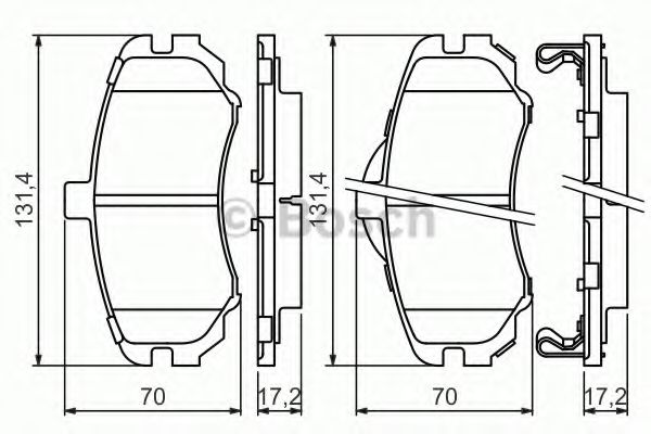 Тормозные колодки BOSCH 0 986 494 426