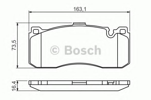 Тормозные колодки BOSCH 0 986 494 428