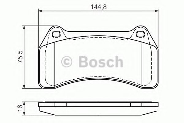 Тормозные колодки BOSCH 0 986 494 448