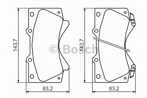Тормозные колодки BOSCH 0 986 494 449