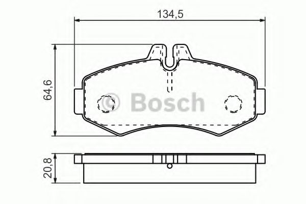 Тормозные колодки BOSCH 0 986 494 451