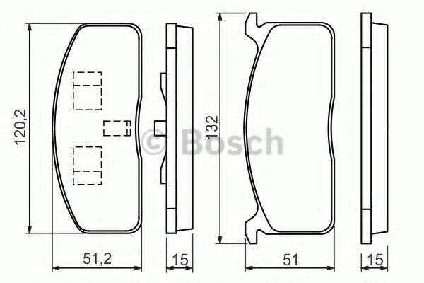 Тормозные колодки BOSCH 0 986 494 457