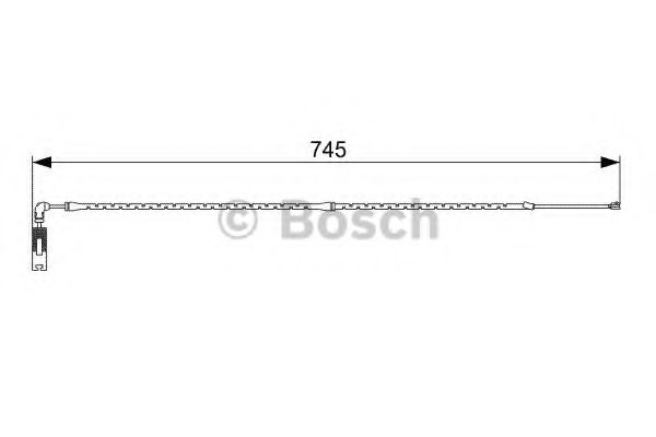 Датчик износа тормозных колодок BOSCH 1 987 473 000
