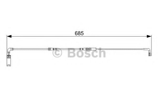 Датчик износа тормозных колодок BOSCH 1 987 473 003