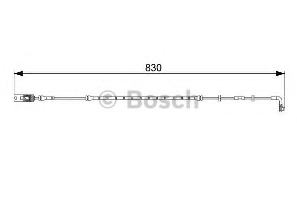 Датчик износа тормозных колодок BOSCH 1 987 473 043