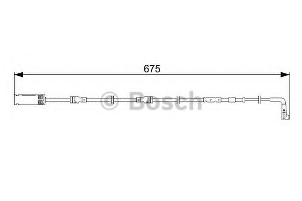 Датчик износа тормозных колодок BOSCH 1 987 473 051