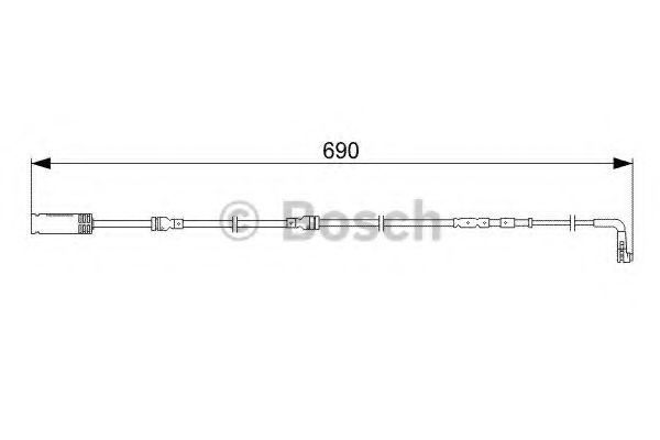 Датчик износа тормозных колодок BOSCH 1 987 473 052