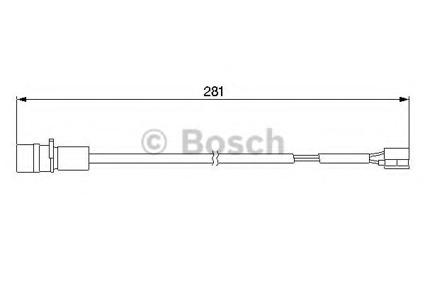 Датчик износа тормозных колодок BOSCH 1 987 474 924