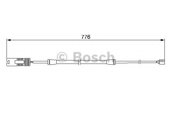 Датчик износа тормозных колодок BOSCH 1 987 474 925