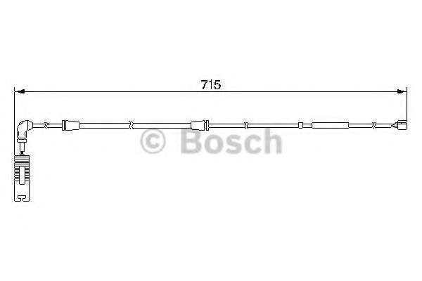 Датчик износа тормозных колодок BOSCH 1 987 474 946
