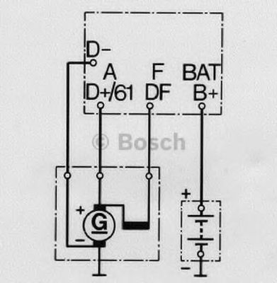 Реле регулятора генератора BOSCH 0 190 309 009