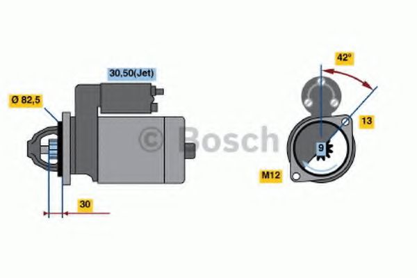 Стартер BOSCH 0 001 107 421 Стартер BOSCH 0 001 107 421