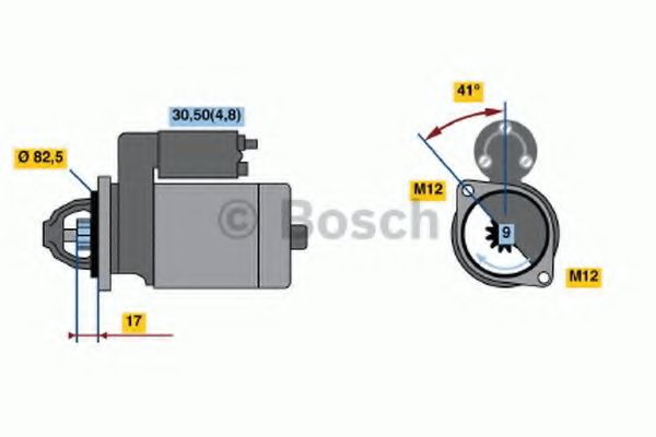 Стартер BOSCH 0 001 107 446 Стартер BOSCH 0 001 107 446