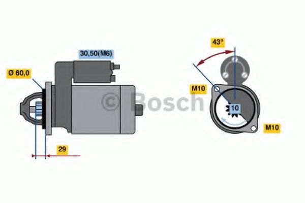 Стартер BOSCH 0 001 107 461 Стартер BOSCH 0 001 107 461