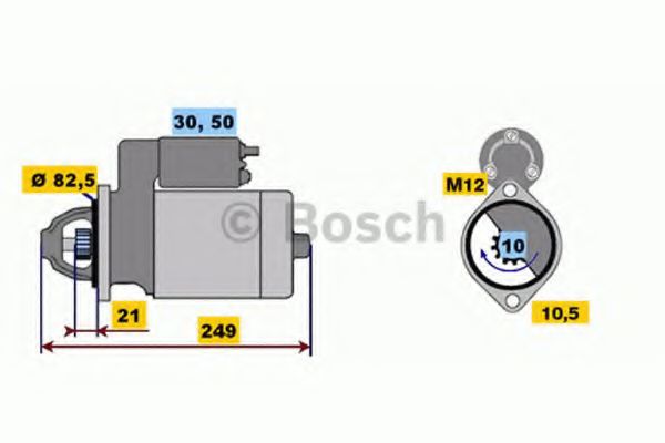 Стартер BOSCH 0 001 109 062