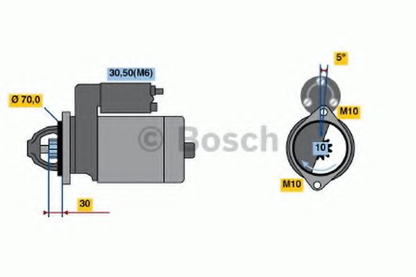 Стартер BOSCH 0 001 109 262