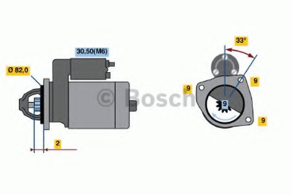 Стартер BOSCH 0 001 109 267 Стартер BOSCH 0 001 109 267