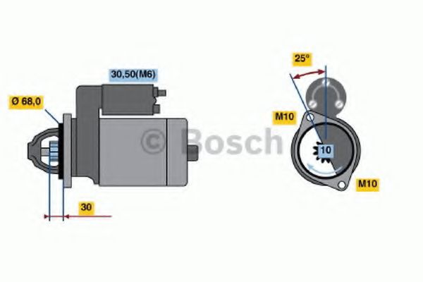 Стартер BOSCH 0 001 109 271