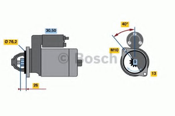 Стартер BOSCH 0 001 110 130