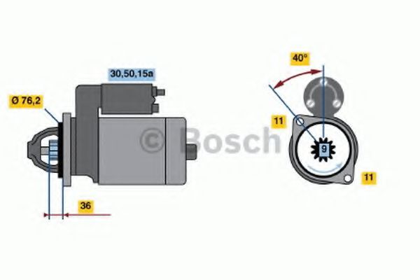Стартер BOSCH 0 001 112 003
