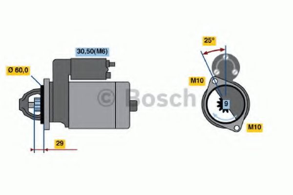Стартер BOSCH 0 001 115 005 Стартер BOSCH 0 001 115 005