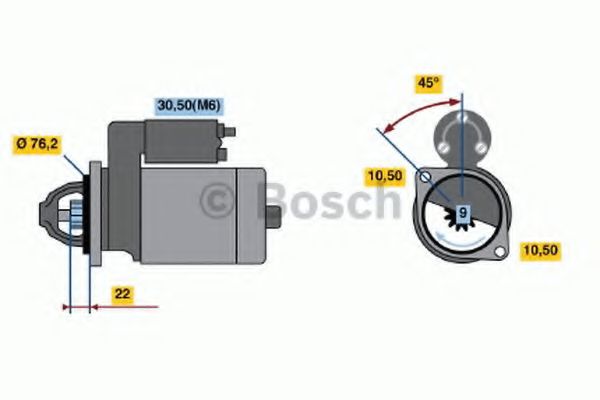 Стартер BOSCH 0 001 115 020