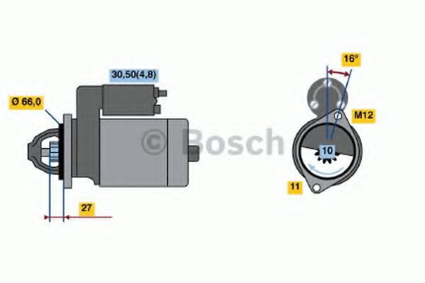 Стартер BOSCH 0 001 115 082