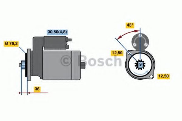Стартер BOSCH 0 001 120 402