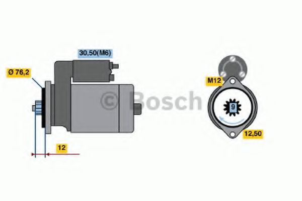Стартер BOSCH 0 001 123 002 Стартер BOSCH 0 001 123 002