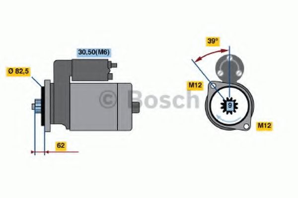 Стартер BOSCH 0 001 125 600 Стартер BOSCH 0 001 125 600