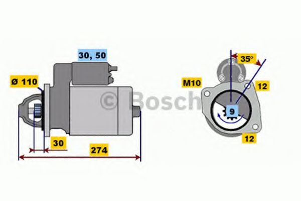 Стартер BOSCH 0 001 218 174