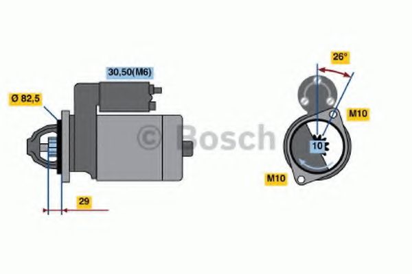 Стартер BOSCH 0 001 223 005