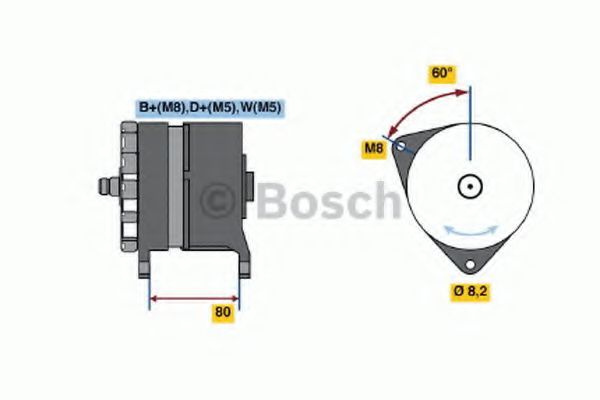 Генератор BOSCH 0 120 469 032 Генератор BOSCH 0 120 469 032