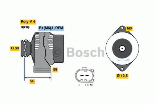 Генератор bosch 0 124 325 007
