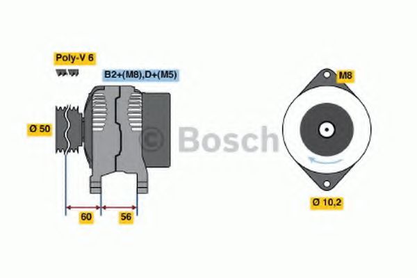 Генератор BOSCH 0 124 415 008
