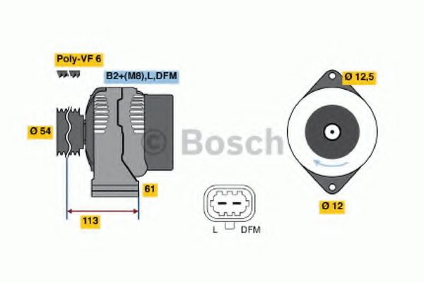 Генератор BOSCH 0 124 425 058