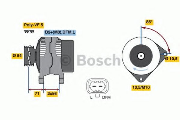 Генератор BOSCH 0 124 425 060