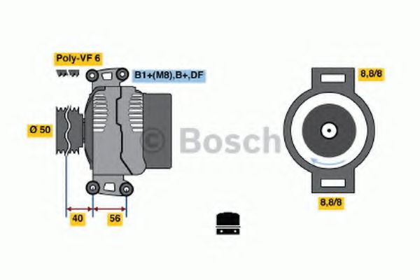 Генератор BOSCH 0 124 615 018