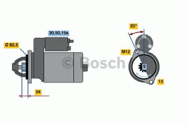 Стартер BOSCH 0 986 010 110