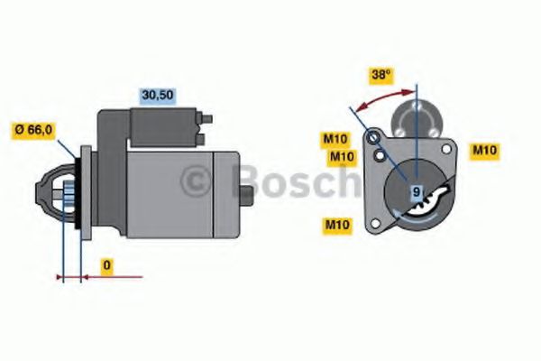 Стартер BOSCH 0 986 010 310