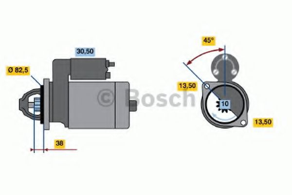 Стартер BOSCH 0 986 012 420